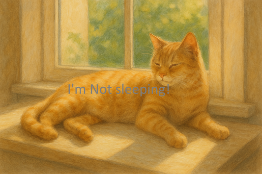 I'm not Sleeping Digital print